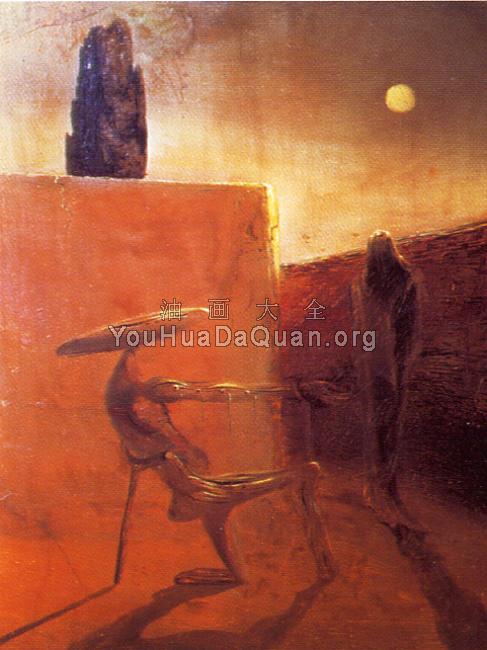 维梅尔范黛尔福特的鬼魂 - 萨尔瓦多·达利